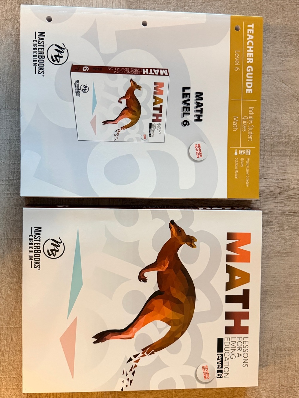 Master books Math Level 6 Teacher Guide & Student Book -